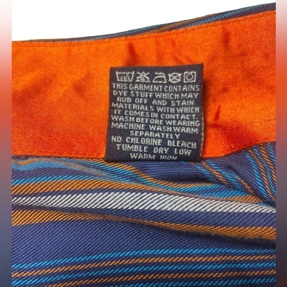 Knockout Denim Products Striped Fleur de Lis Flip Cuff Button Up LS Shirt Sz XL - Picture 5 of 15